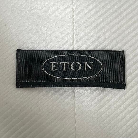 Eton Dress Shirt Mens Size 17.5/44 White Tuxedo Button Up Long Sleeve Cotton NWT - Picture 12 of 15